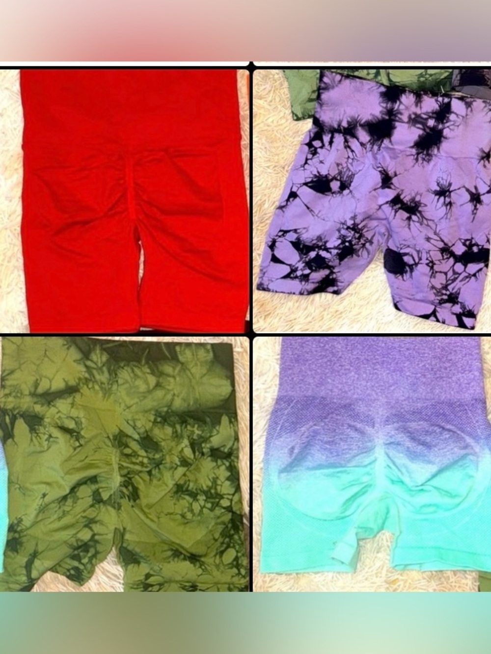 SHEIN Stylish Women's Active Shorts Set - Bundle of 4 - S